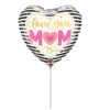 9" Mini Shape Μπαλόνι Καρδιά Love You Mum