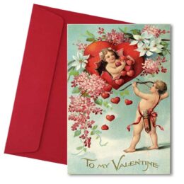Κάρτα Βαλεντίνου vintage "Θεός του Έρωτα"