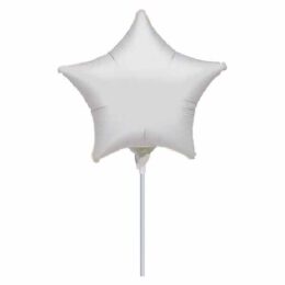 10" Mini Shape Μπαλόνι Ασημί Αστέρι