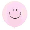 36'' Μπαλόνι Ροζ τυπωμένο Χαμογελαστή φατσούλα