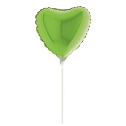 5'' Mini Shape μπαλόνι Πράσινο Lime Καρδιά