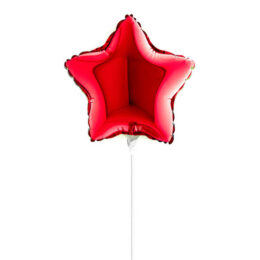 5" Mini Shape Μπαλόνι Αστέρι Κόκκινο