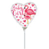 9'' Mini Shape μπαλόνι Φλαμίνγκο "Baby Girl"