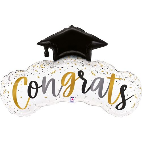 36" Μπαλόνι αποφοίτησης Congrats Confetti Grad