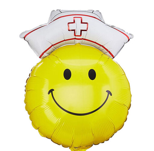 28" Μπαλόνι χαμογελαστή φατσούλα νοσοκόμα