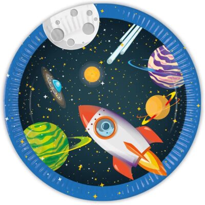 Πιάτα πάρτυ Διαστημόπλοιο και πλανήτες (8 τεμ)