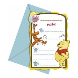 Προσκλήσεις πάρτυ Winnie the Pooh