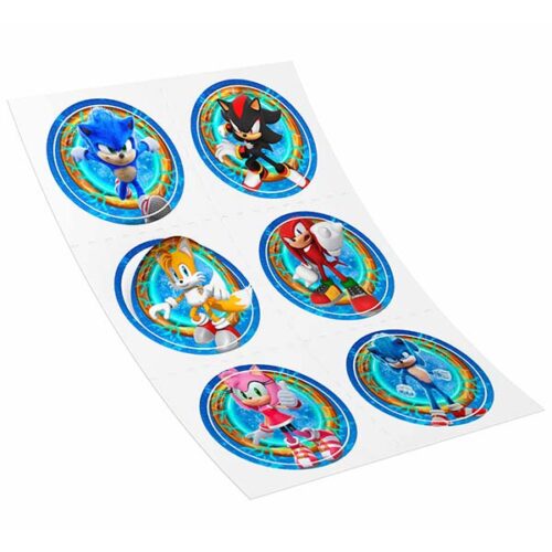 Αυτοκόλλητα Sonic (6 τεμ)