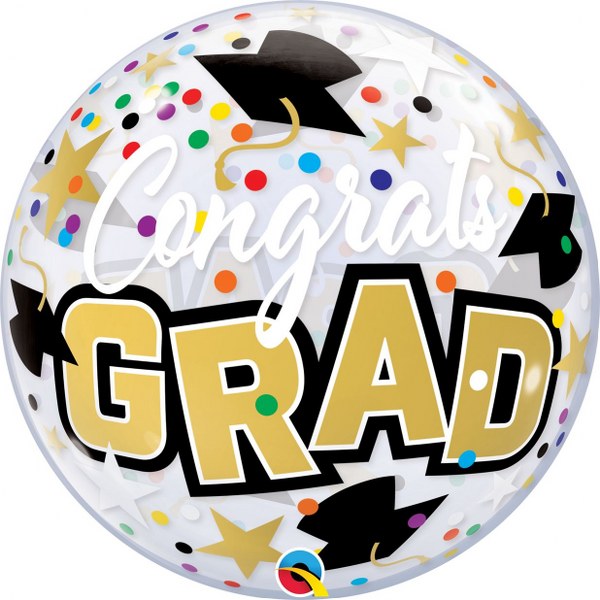 22" Μπαλόνι Bubble Congrats Grad