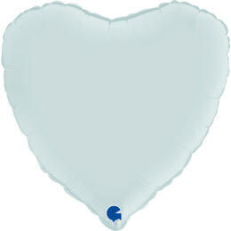 18" Μπαλόνι Καρδιά πάστελ Γαλάζιο