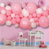 DIY ροζ Γιρλάντα με Μπαλόνια