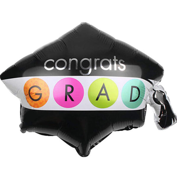 24" Μπαλόνι αποφοίτησης Καπέλο Congrats