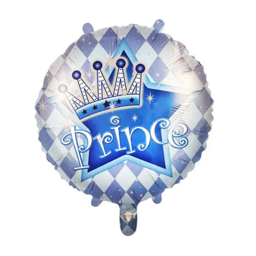 18" Μπαλόνι Prince με στέμμα