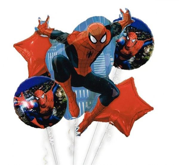 Σετ μπαλόνια Spiderman (5 τεμ)