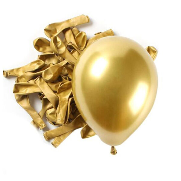 12" Chrome Χρυσά Latex μπαλόνια