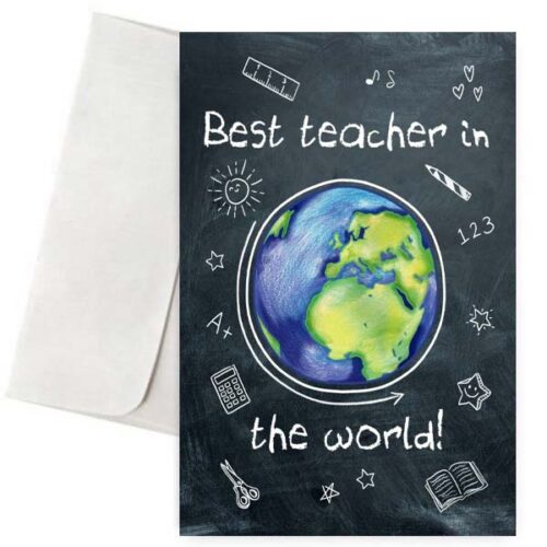 Κάρτα για Δασκάλα "Best Teacher in the World"