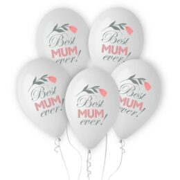 12″ Μπαλόνια Best Mum Ever (5 τεμ)