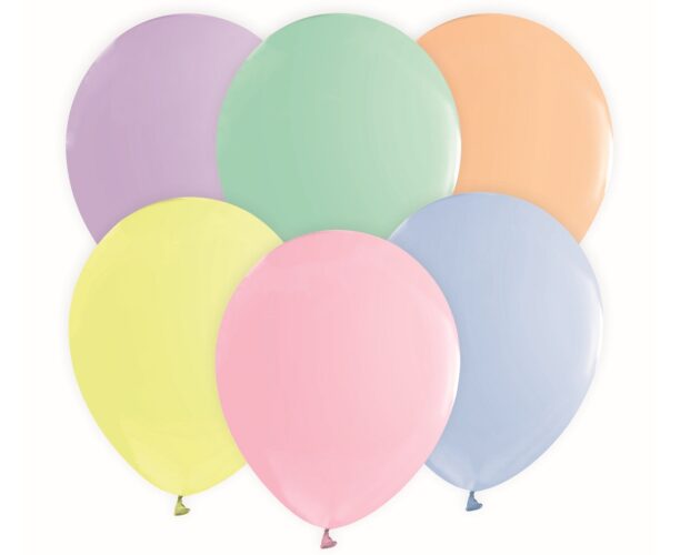 12" Διάφορα Macaron Latex μπαλόνια (10 τεμ)