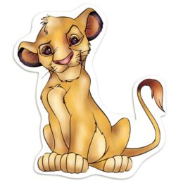 Ξύλινη διακοσμητική φιγούρα Lion King
