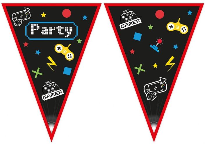 Τριγωνικά Σημαιάκια Gaming Party