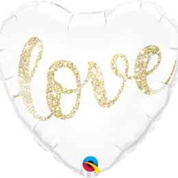 Μπαλόνι Λευκή Καρδιά Love