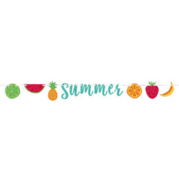 Μπάνερ με glitter Summer - Καλοκαιρινά Φρούτα