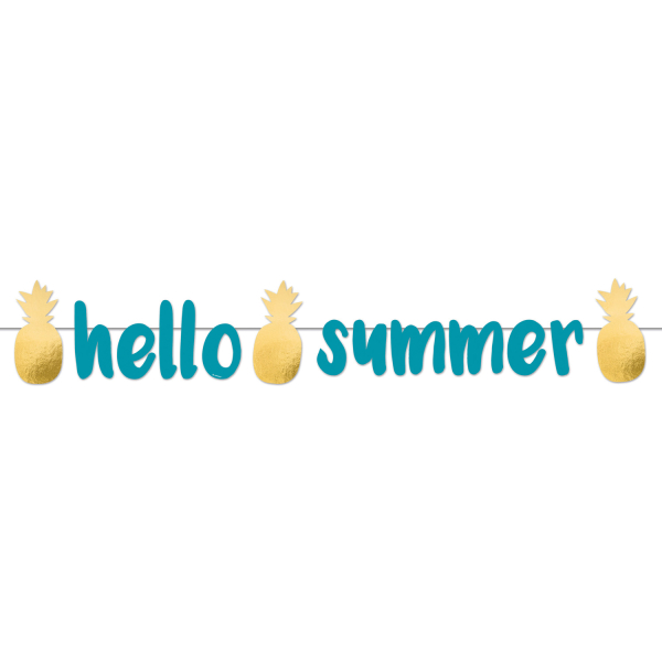 Μπάνερ Hello Summer - Pineapple Vibes