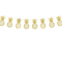 Διακοσμητική γιρλάντα χρυσοί Ανανάδες 1,5m