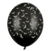 Σετ μαύρα μπαλόνια με χρυσές Νυχτερίδες (6 τεμ)