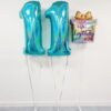 Μπαλόνια Αριθμοί Τιρκουάζ Διακόσμηση