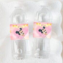 Ετικέτες για μπουκάλια νερού Baby Minnie