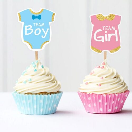Topper Cupcake Gender Reveal