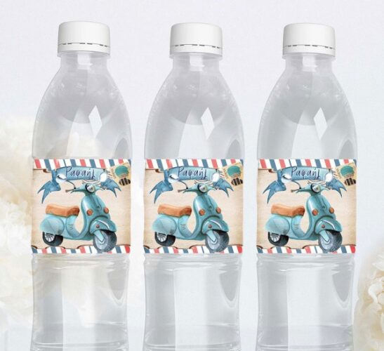 Ετικέτες για μπουκάλια νερού Βέσπα