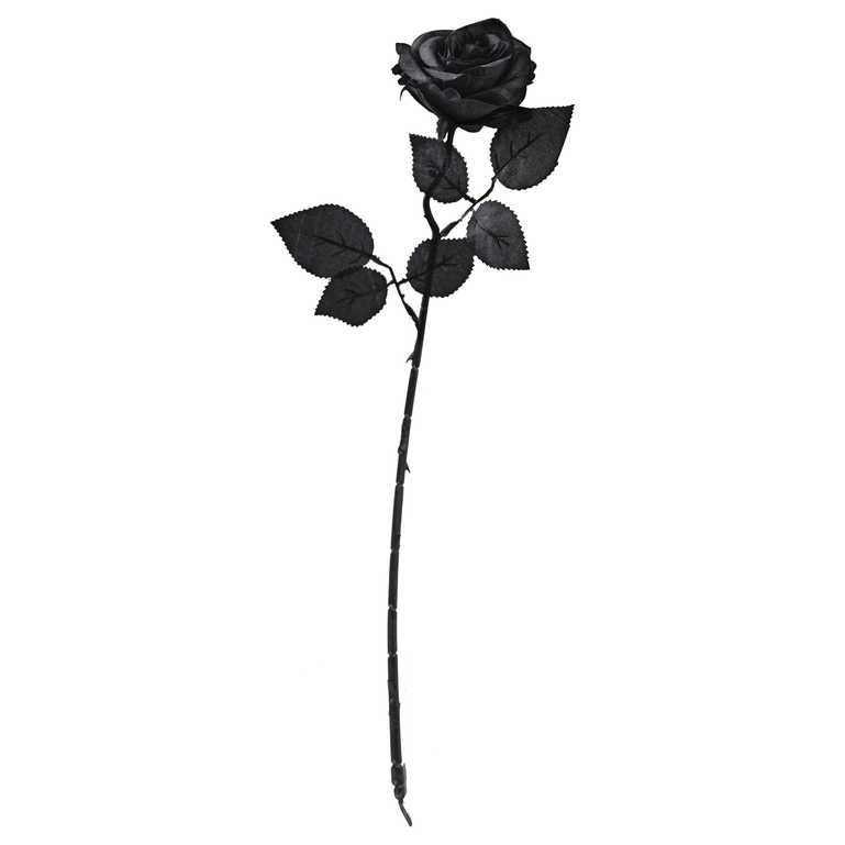 Υφασμάτινο Τριαντάφυλλο μαύρο