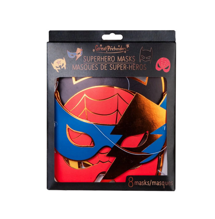 Μάσκες πάρτυ Superhero (8 τεμ)