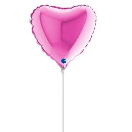 Mini Shape Μπαλόνι Φούξια Καρδιά
