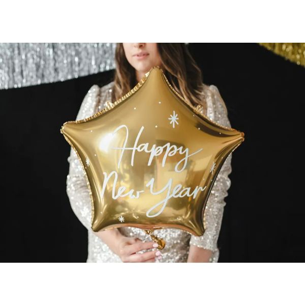 Μπαλόνι χρυσό αστέρι - Happy New Year Deco