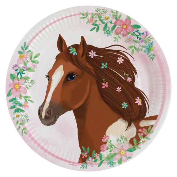Πιάτα Πάρτυ Άλογο Φλοράλ