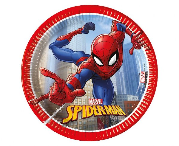 Πιάτα πάρτυ Spiderman Crime Fighter