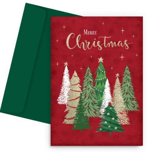 Χριστουγεννιάτικη Κάρτα - Έλατα