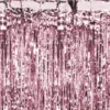 Ροζ-Xρυσή foil Κουρτίνα Διακόσμησης