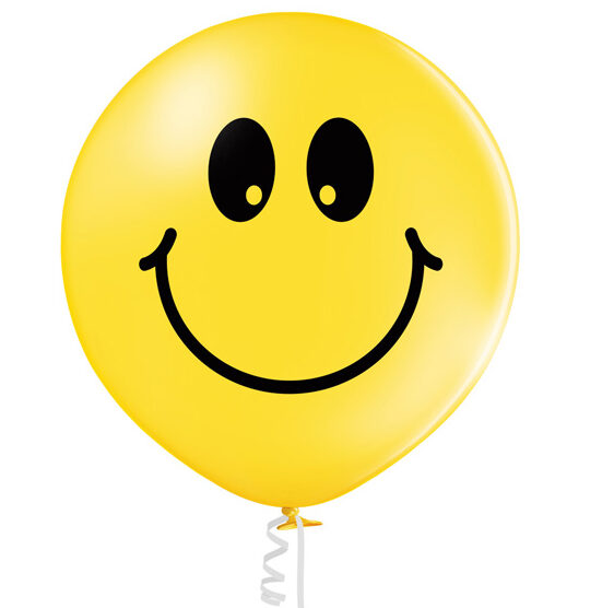 Μπαλόνι κίτρινη χαμογελαστή Φατσούλα