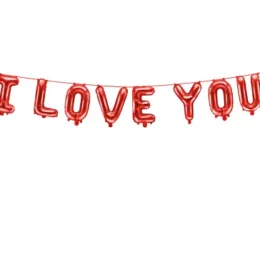 Γιρλάντα μπαλονιών "I LOVE YOU"