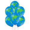 Σετ μπαλόνια Υδρόγειος Σφαίρα -Γη (6 τεμ)
