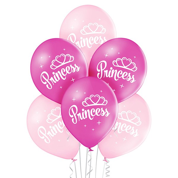 Σετ μπαλόνια Princess (6 τεμ)