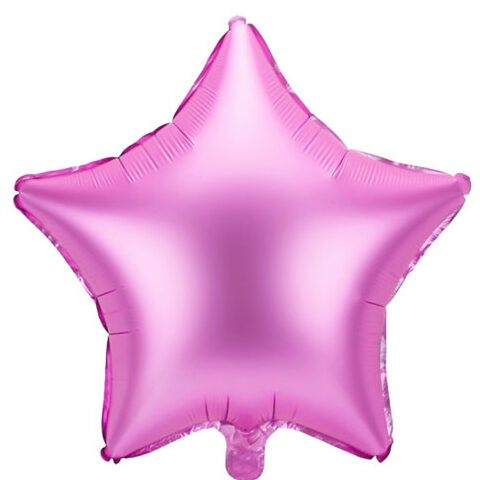 18" Μπαλόνι Αστέρι ροζ γυαλιστερό