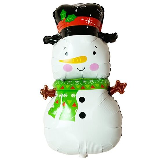 31" Μπαλόνι Χιονάνθρωπος με καπέλο