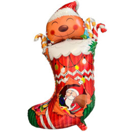 35" Μπαλόνι Χριστουγεννιάτικη κάλτσα