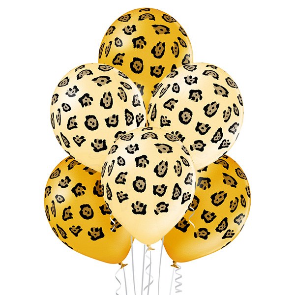 Σετ μπαλόνια Leopard Spots (6 τεμ)