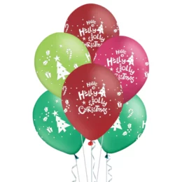Σετ Μπαλόνια Holly Jolly Christmas (6 τεμ)